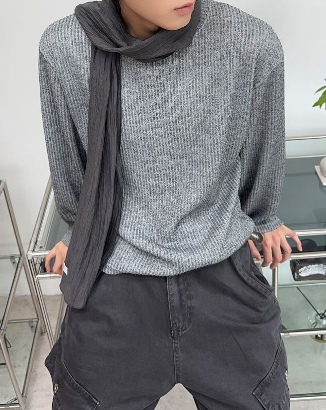 Ropel Ribbed Knit Long Sleeve