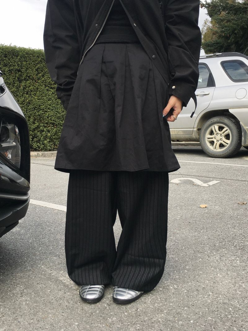 Paul Stripe Banding Slacks (2c)