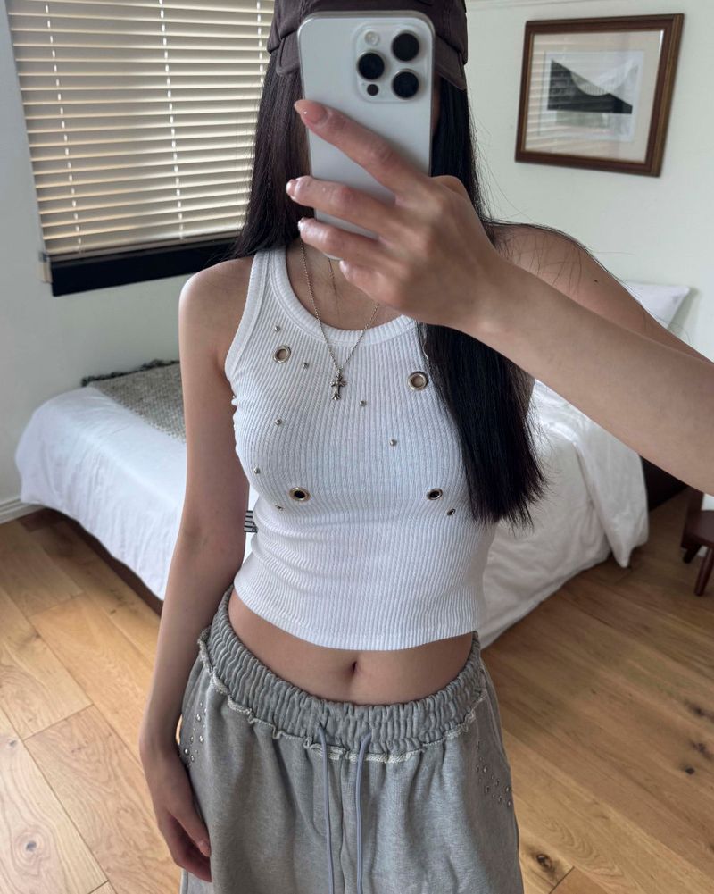 Stud sleeveless (2 color)
