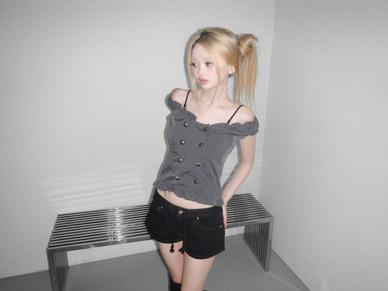 rope shorts(2 color) 4871