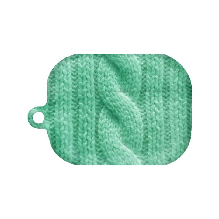 (10 Mints) Twisted Knitted matte AirPods Case