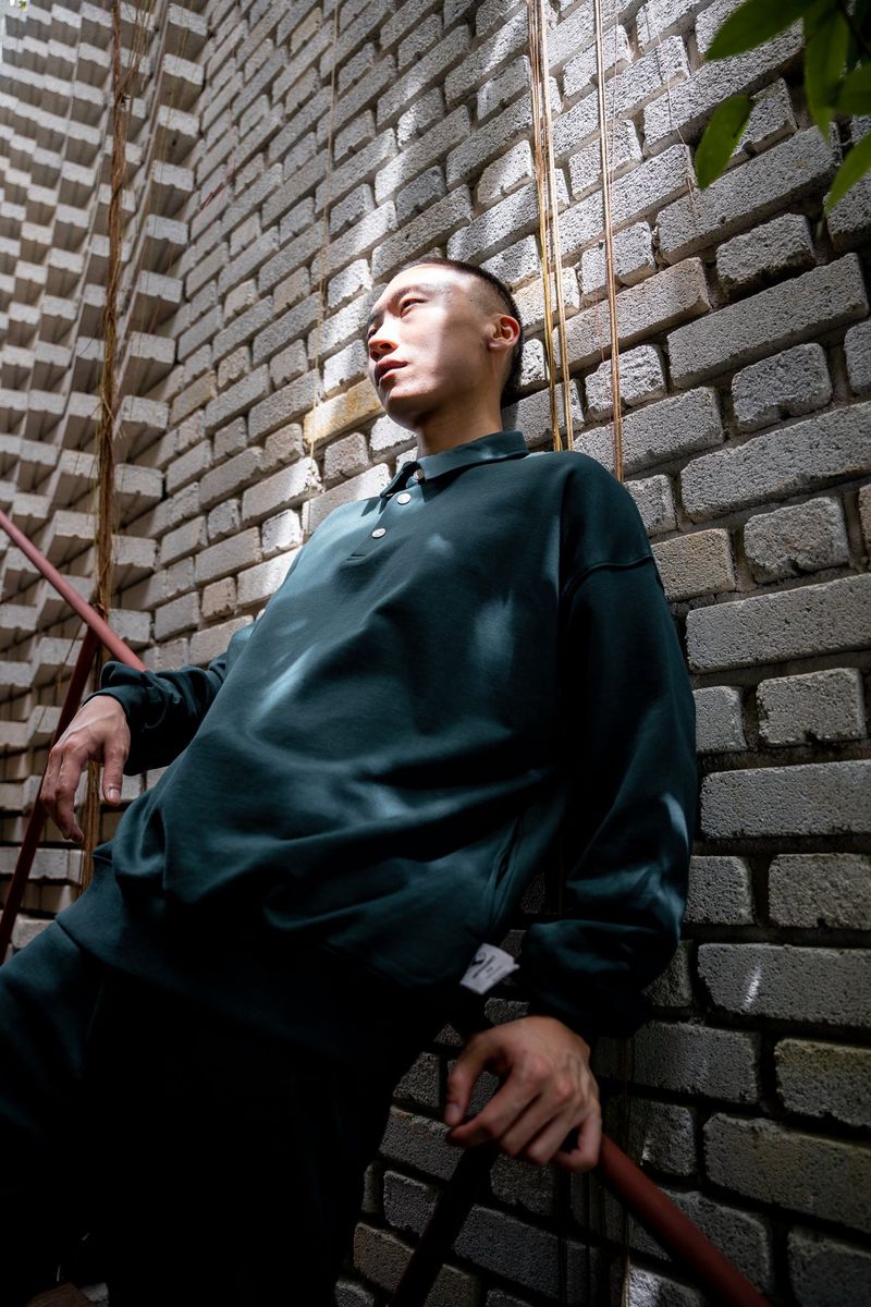 S ポロ| Blanks L/S Polo | Dark Green