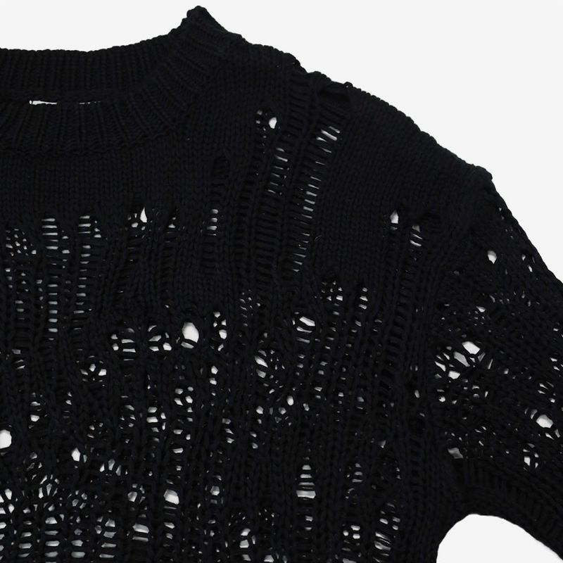 Ruel See-through Punching Long Knit