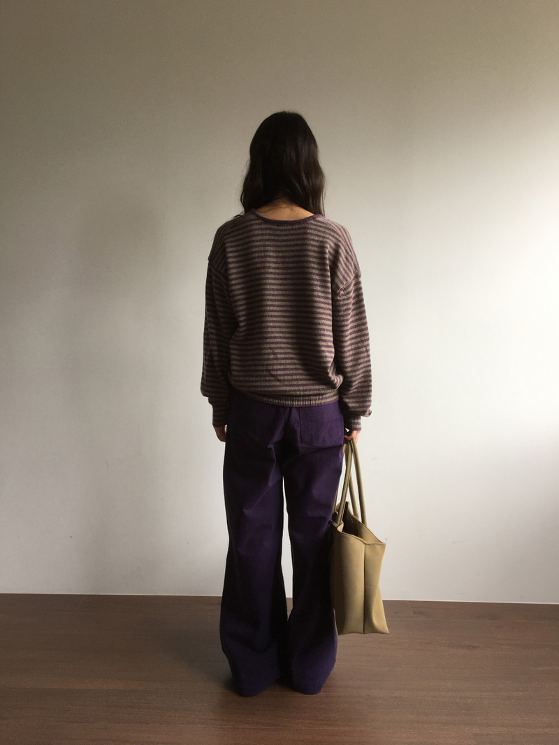 Tri-semi bootcut pants (3color)
