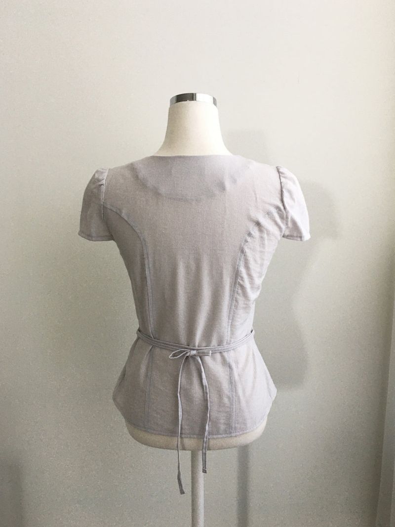 Double button v blouse
