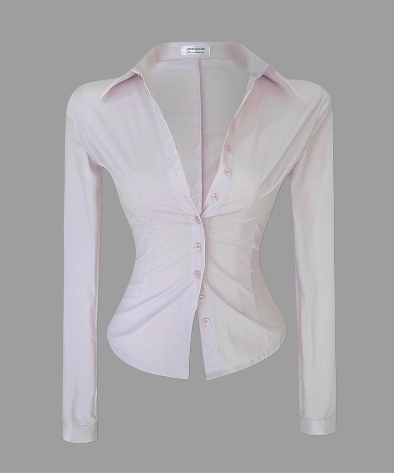 [MADE] Button pintuck shirt