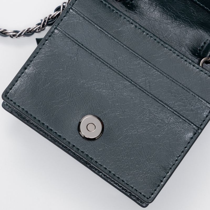 Knotted Wallet Bag (Real Leather-GN)