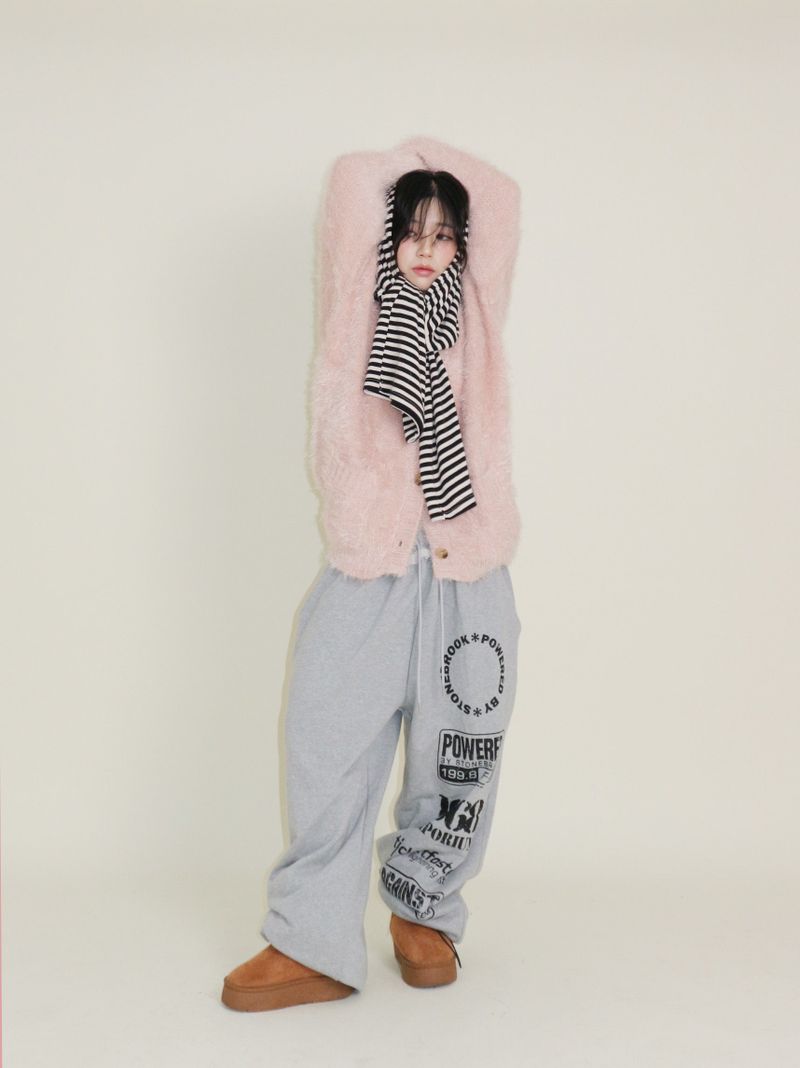 Featheryan Rouge Long Angora Cardigan