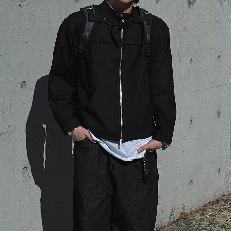 ASCLO Stand Collar Suede Jacket (4color)