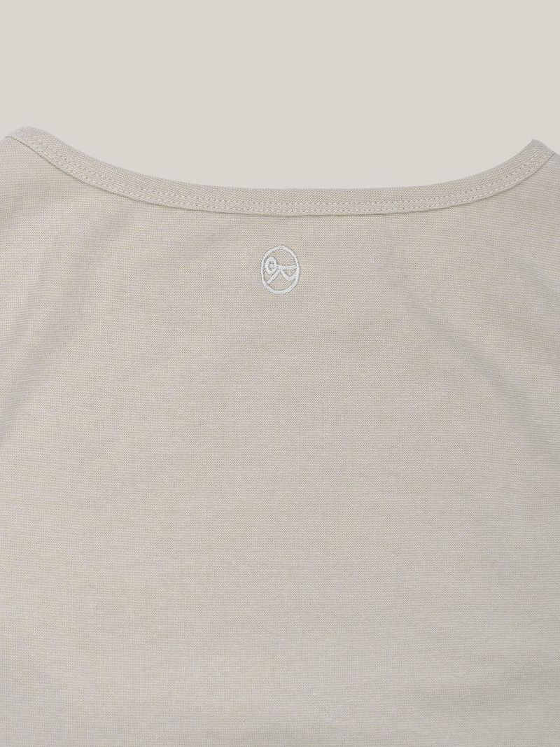 COTTON RIB TANK [ BEIGE ]