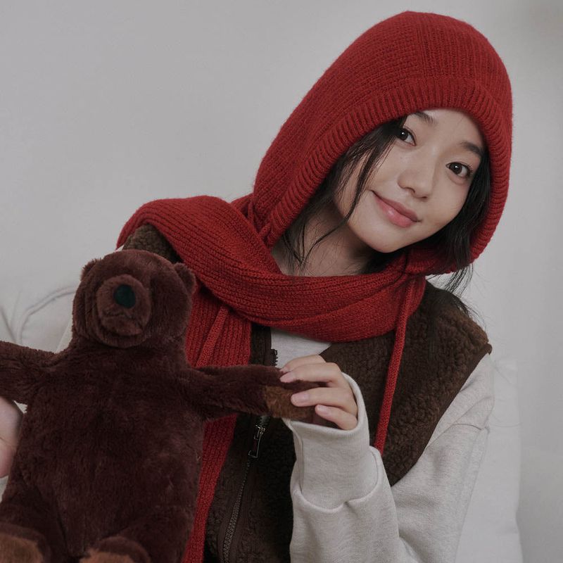 ALLINCOMPLETE（オールインコンプリート）の「Basic Muffler Balaclava (Red)（Fashion Accessories）」