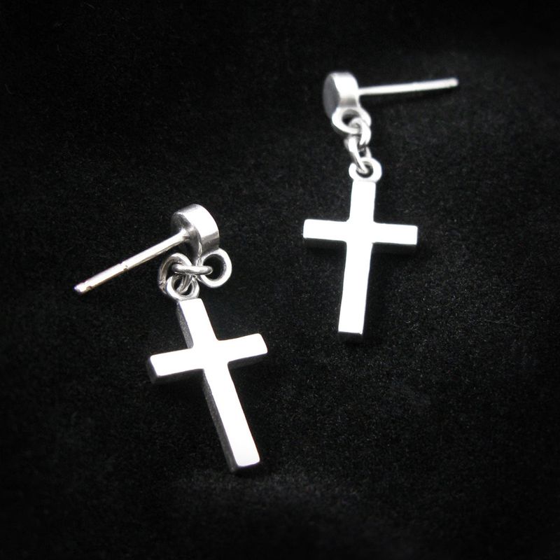 STERLINGWORTH(スターリングウォース)の「Naive Cross-D2 silver earring(Accessories)」