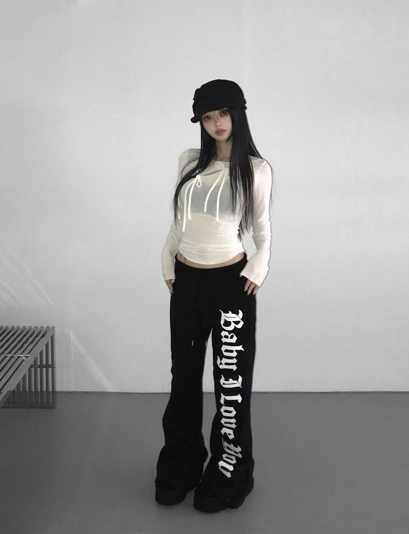 ハウスイートブーツカットパンツ  (3 color) 
