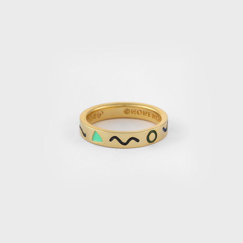 DOODLE RNG(4mm) SILVER925(18K GOLD PLATED)