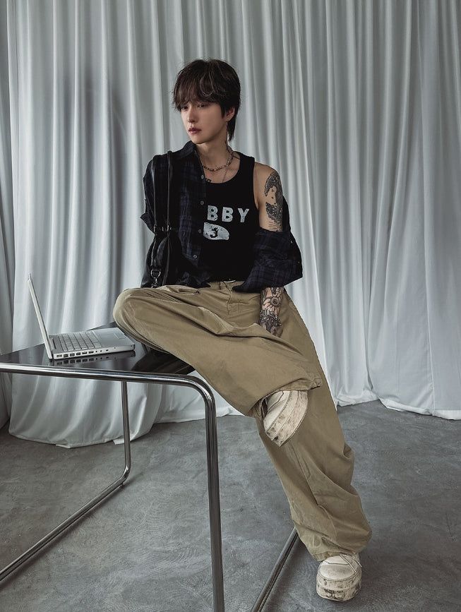 Prolly Check Roll-up Short Sleeve Shirt