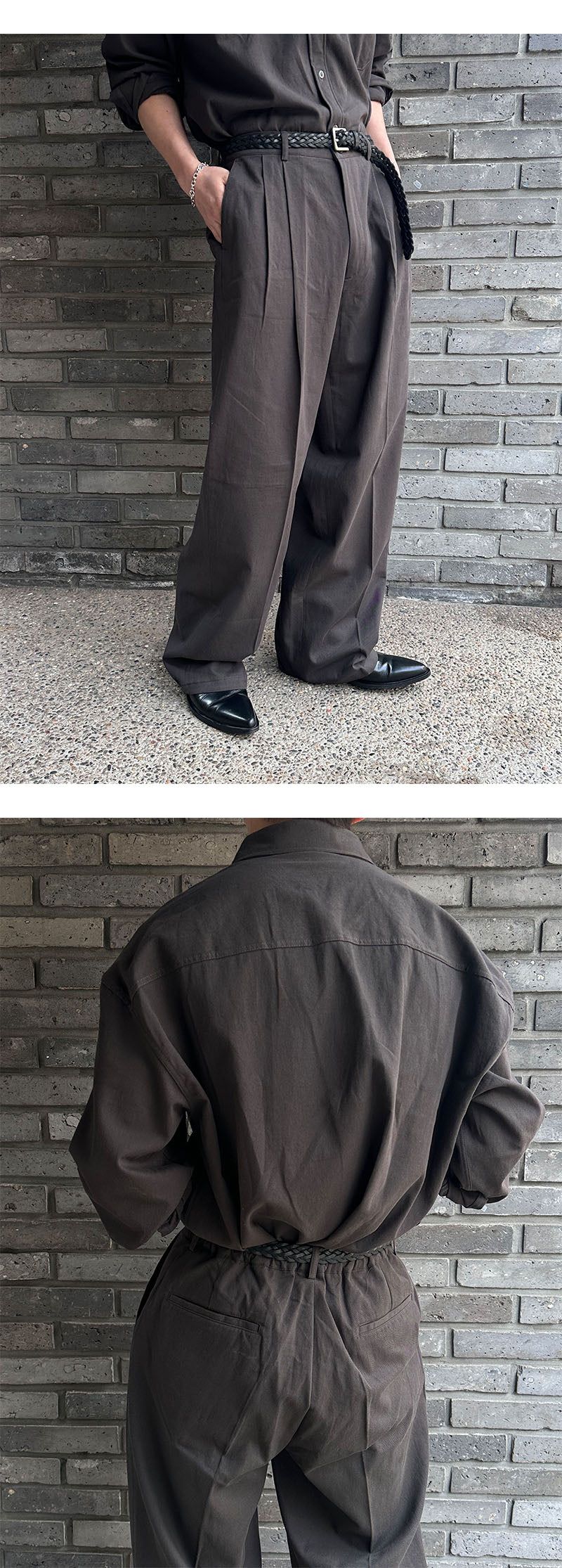 [SET UP可能] ベーシックコットンハーフバンドパンツ(6olor)