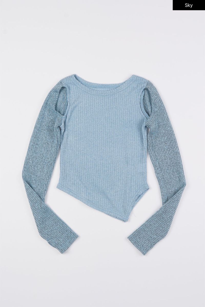 Gemma cut-out knit top