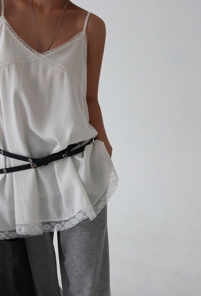 LABO Lace Bustier Long Blouse & Mini Dress