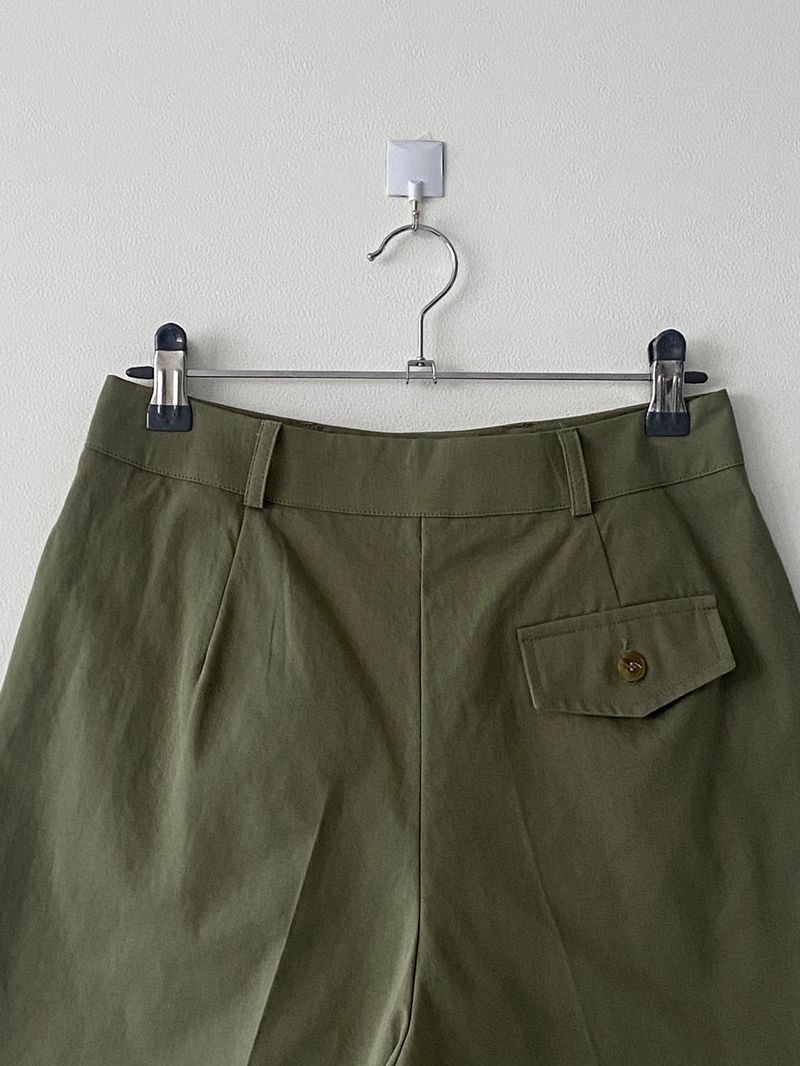 Rollup pintuck mini pants