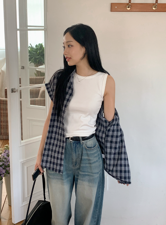 High Quality Basic Rib Sleeveless (5color)