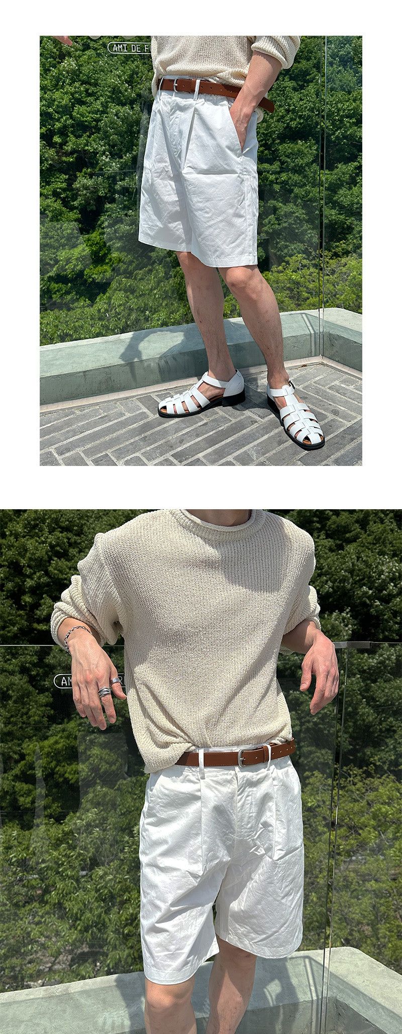 [S/S] Bio pin tuck bermuda pants(5color)
