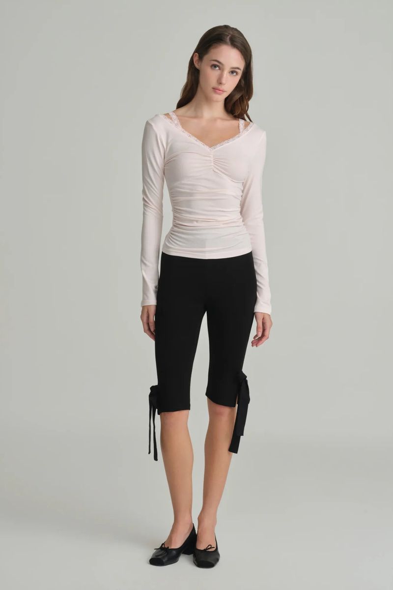 Ballerina lace long sleeve, Pink