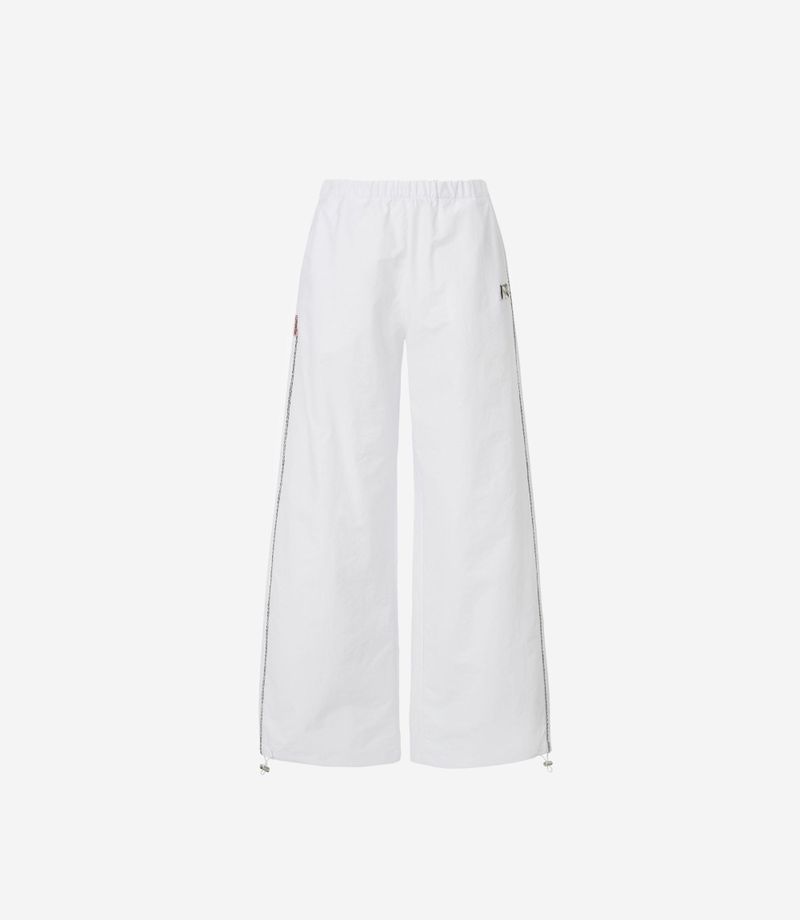 Newalrin emblem nylon wide Pants