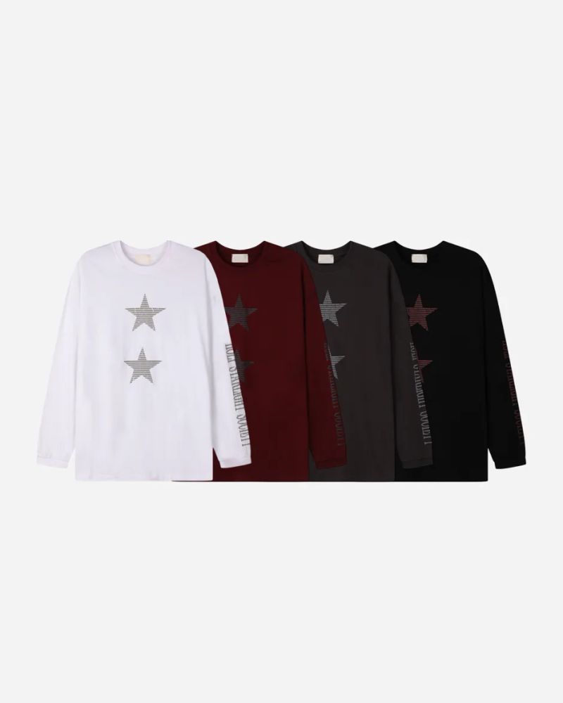 Star Print Long Sleeve T