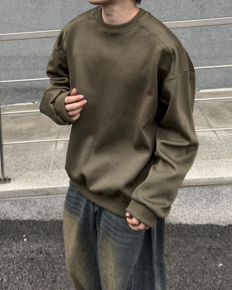 Bael plain cut overfit sweatshirt