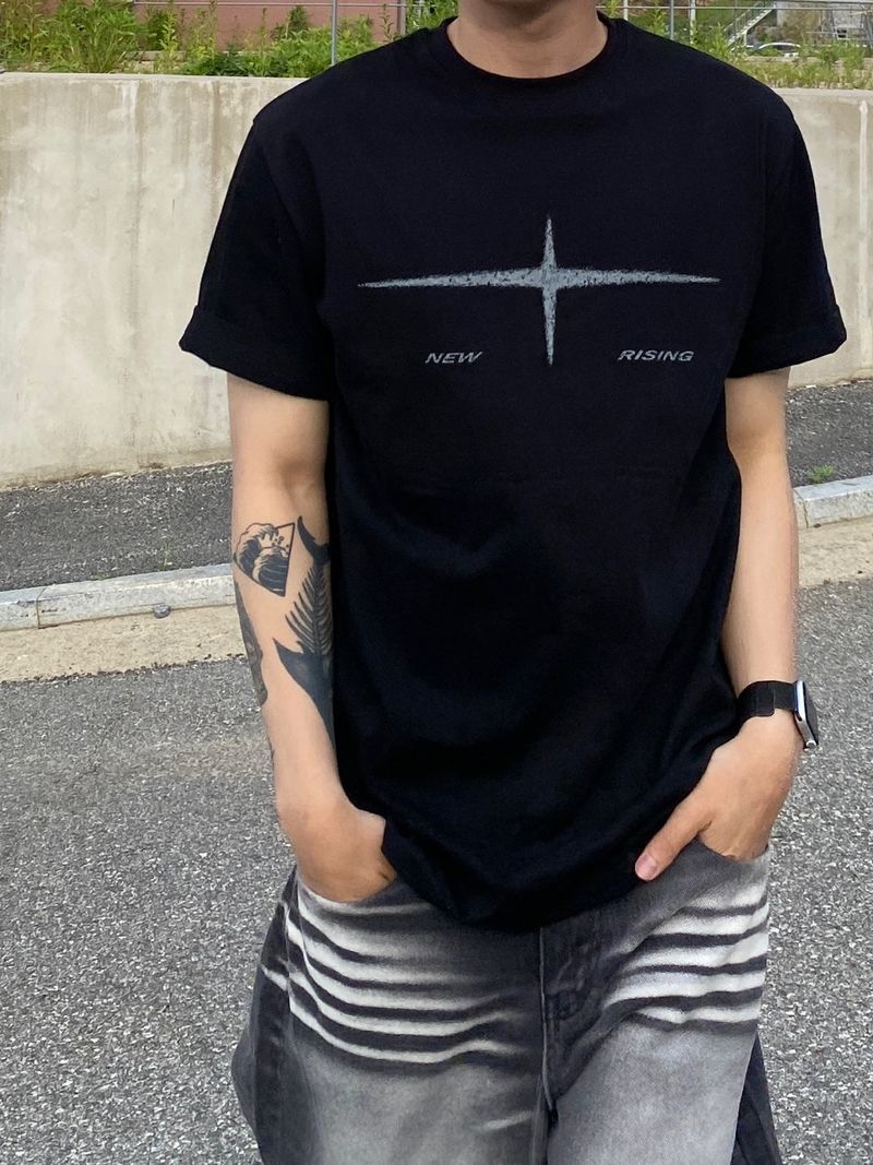 Rising lettering short sleeve T 3C