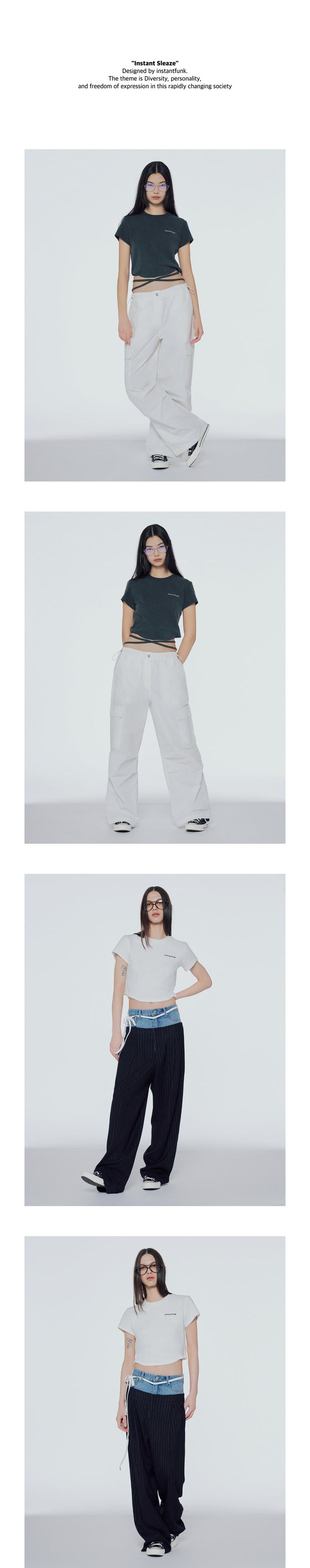 Pigeudaing strap T-shirt