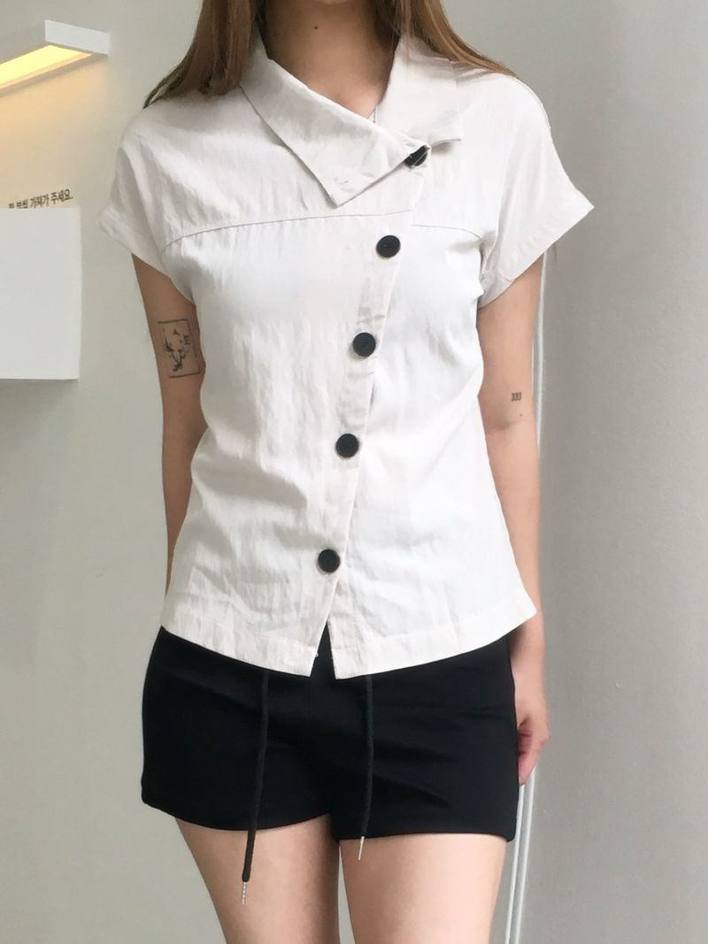High China Button Blouse