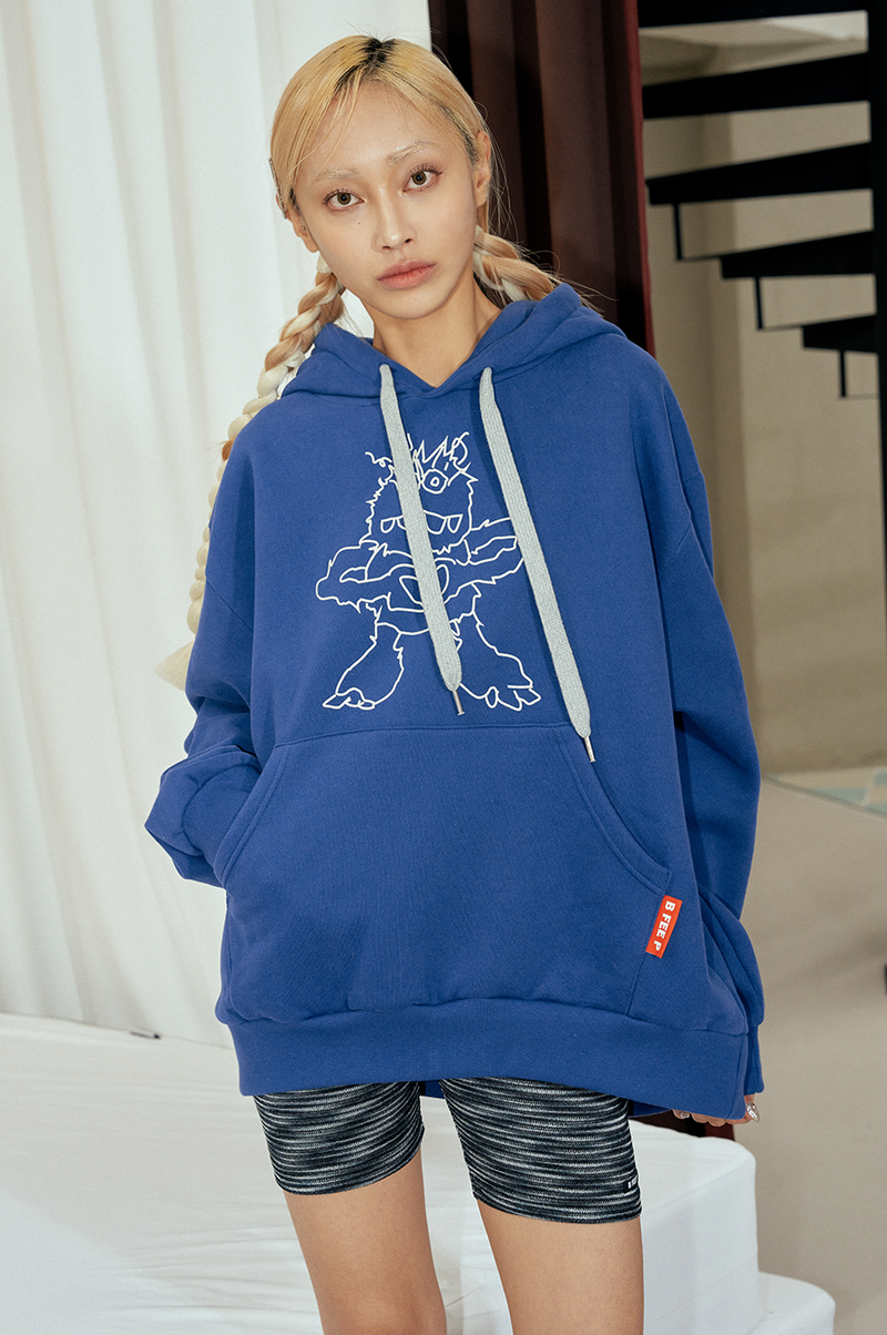monster hoodie_blue