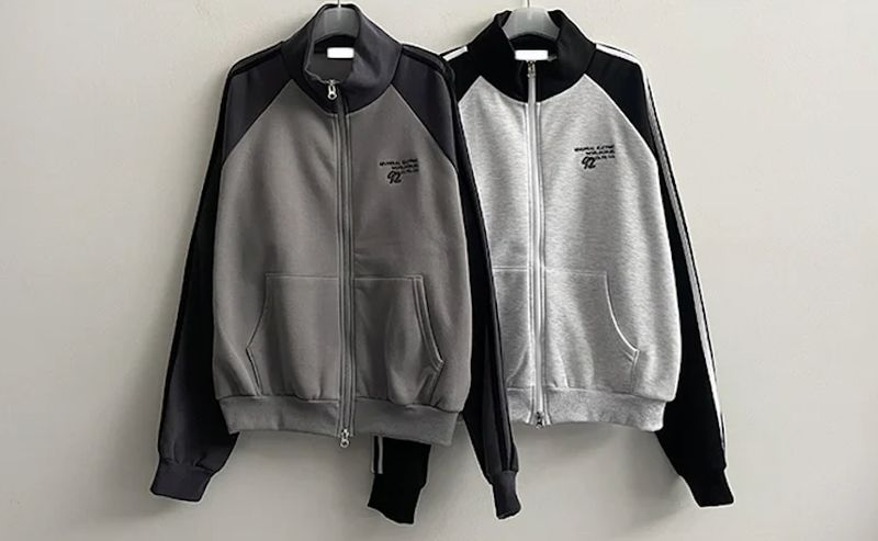 Gling Track Two Way High Neck Zip-Up [Fleece]