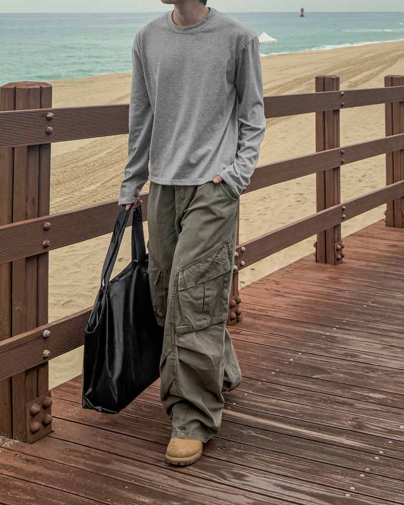 Pre Supima Cropped Long Sleeve