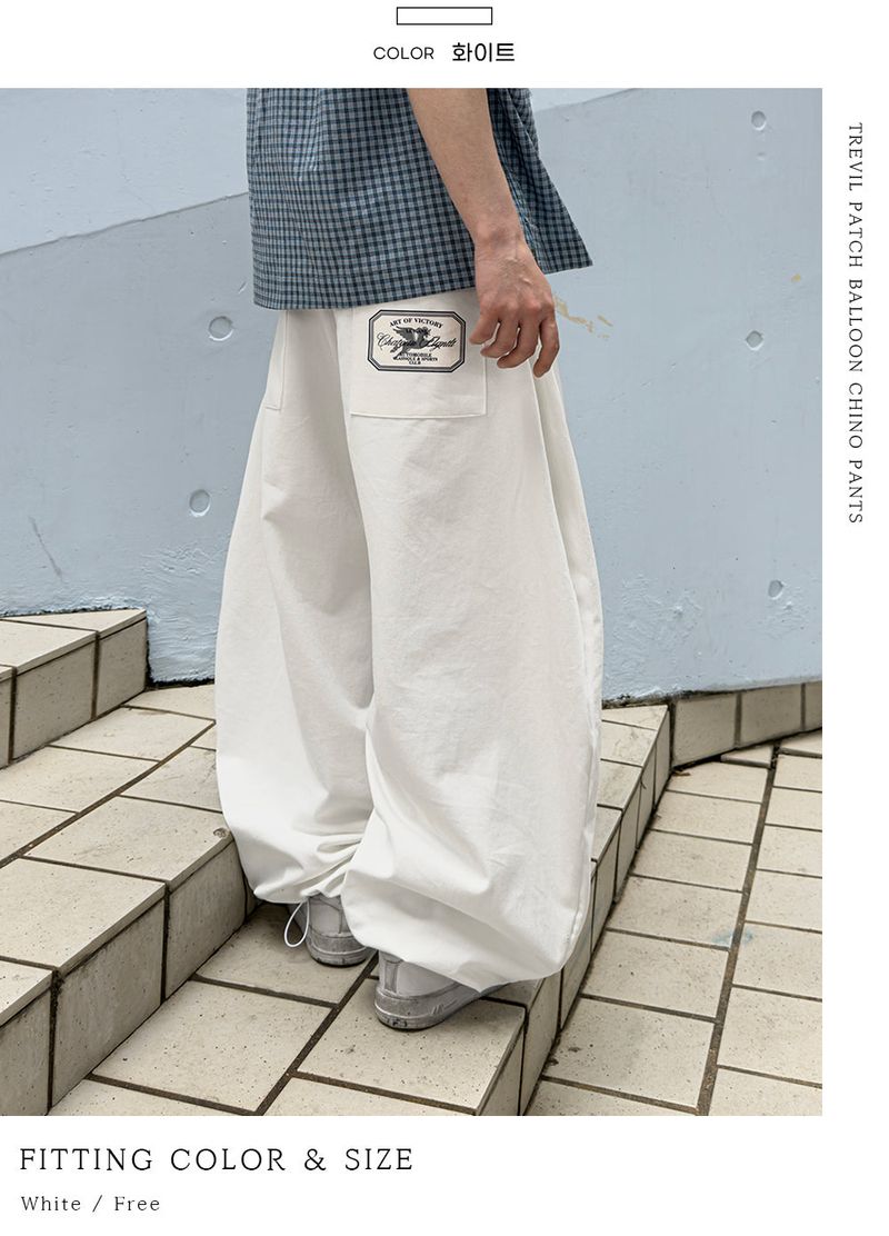 Trevil Patch Balloon Chino Pants