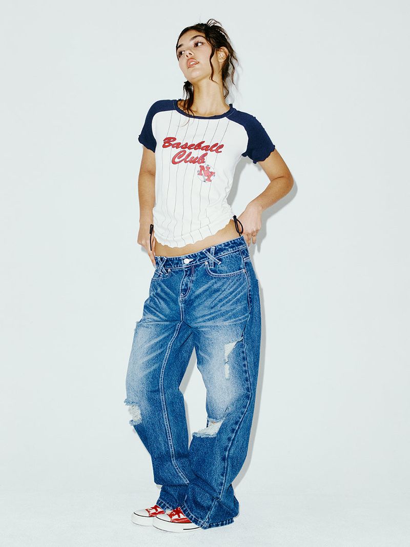 BASEBALL CLUB TEE NAVY