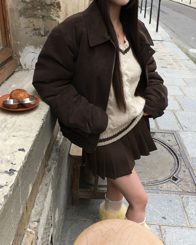 [ORIGINAL] Clump Suede Shearling Mouton Jumper