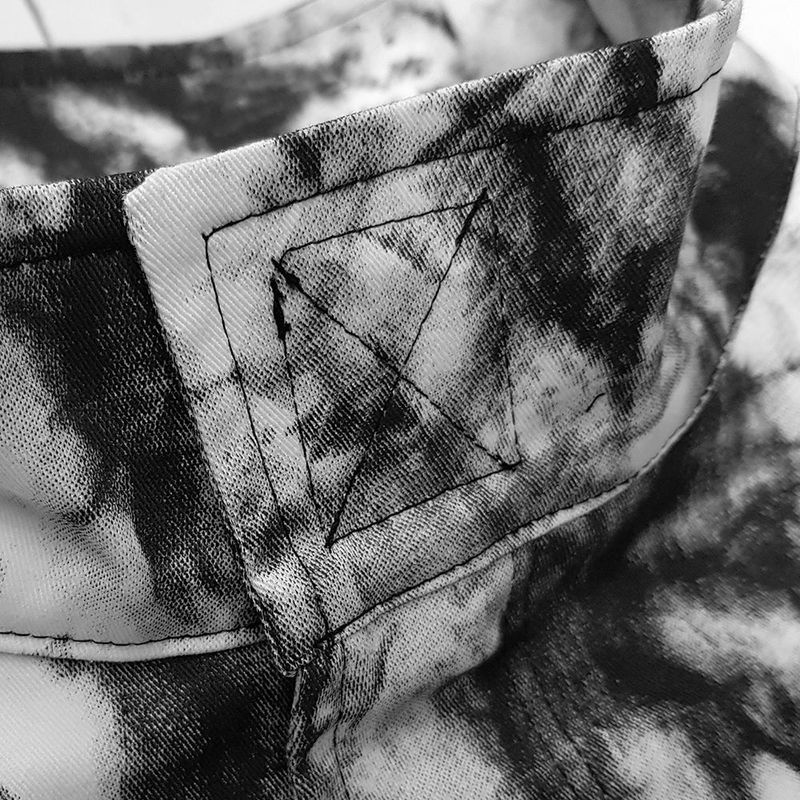tie-dye crop jacket_white