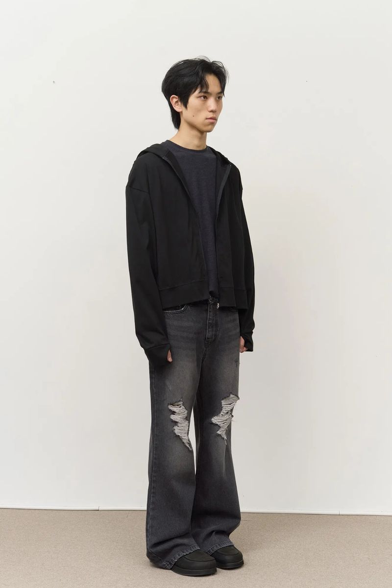 Work Single Zip Hoodie