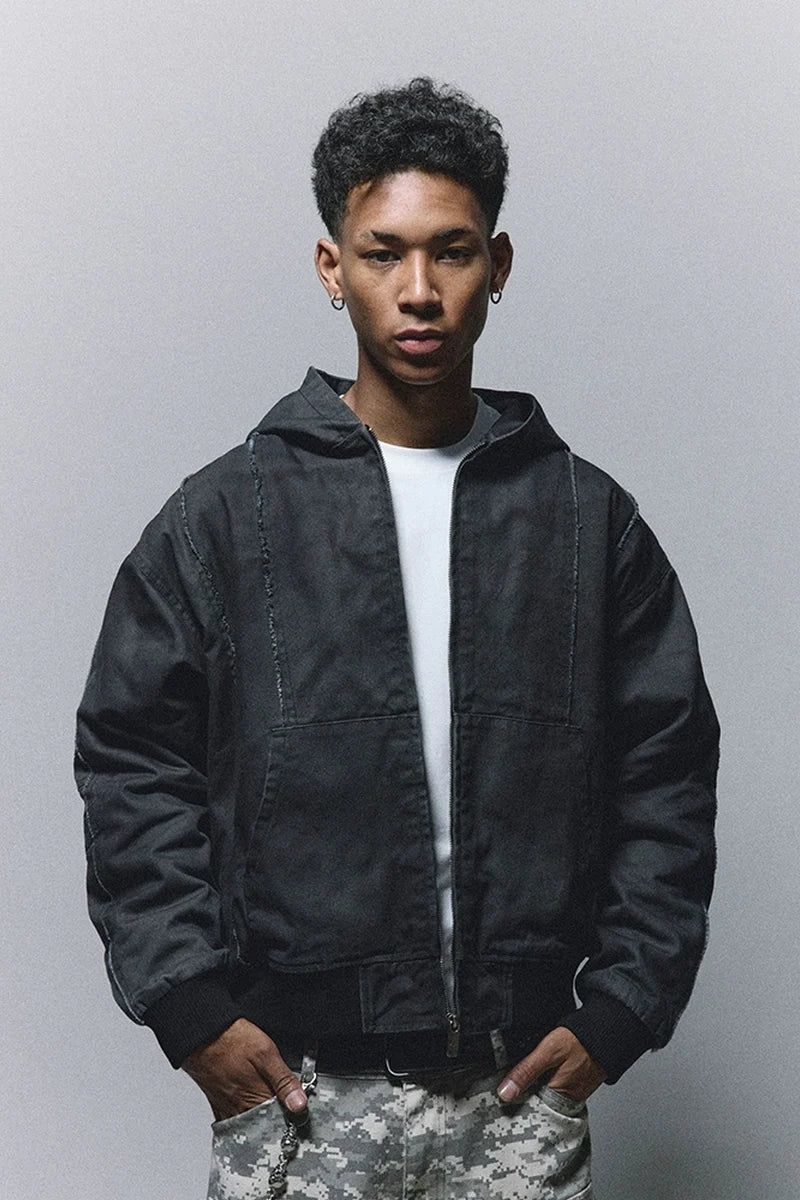 ANTIDOTE（アンチドート）の「Washed Canvas Patchwork Hooded Jacket（Tops）」