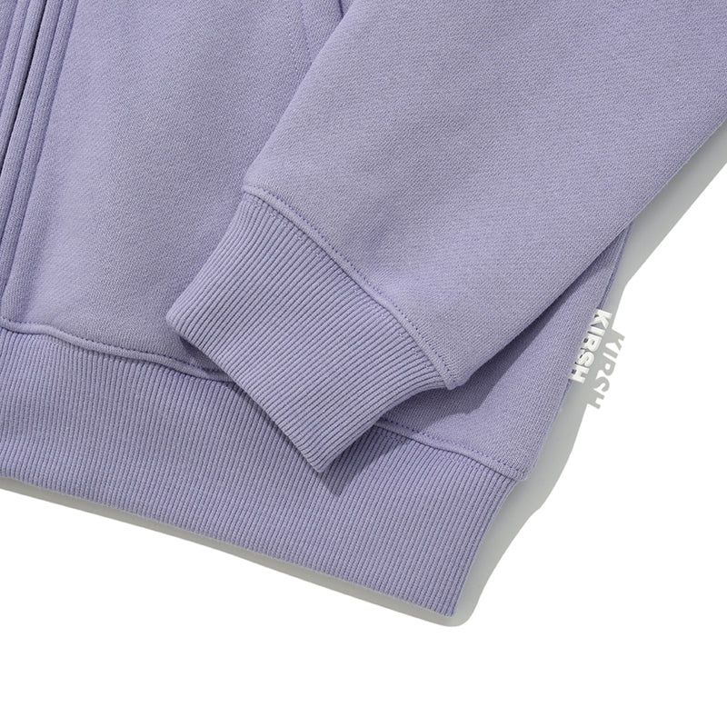 DOODLE CHERRY CIRCLE LOGO NAPPING HOODIE ZIP UP [LAVENDER]