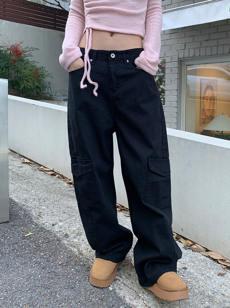 SLASH CARGO COTTON PANTS (2COLOR)
