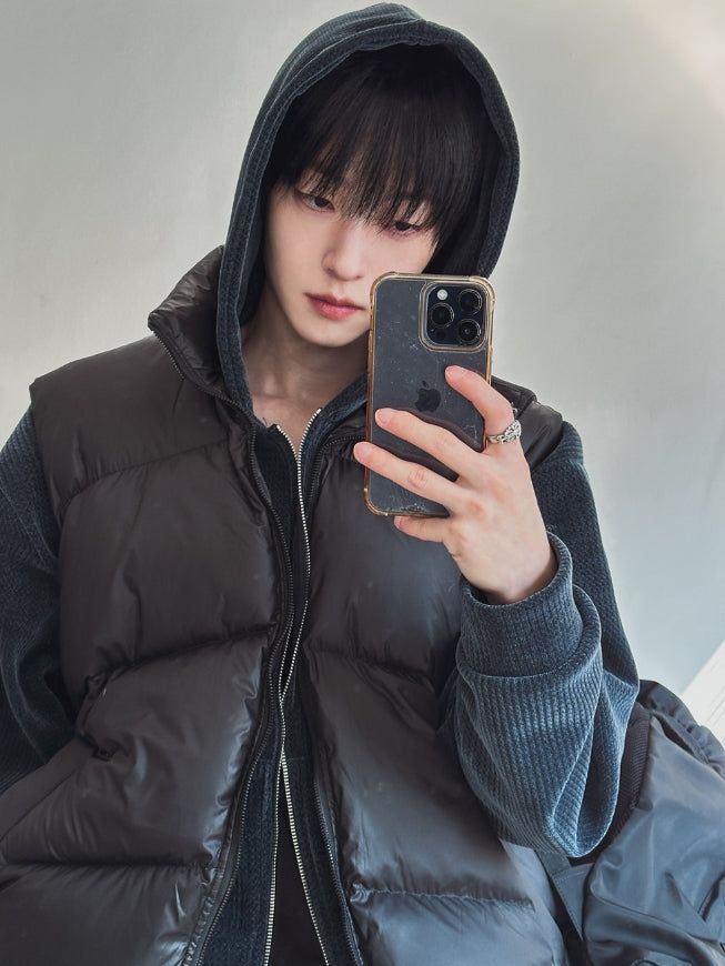 [Duck Down100%] Smore Puffer Down Padding Vest