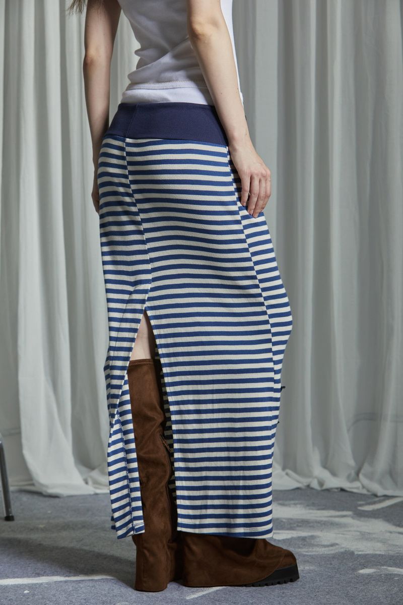 STRIPE LONG SKIRT
