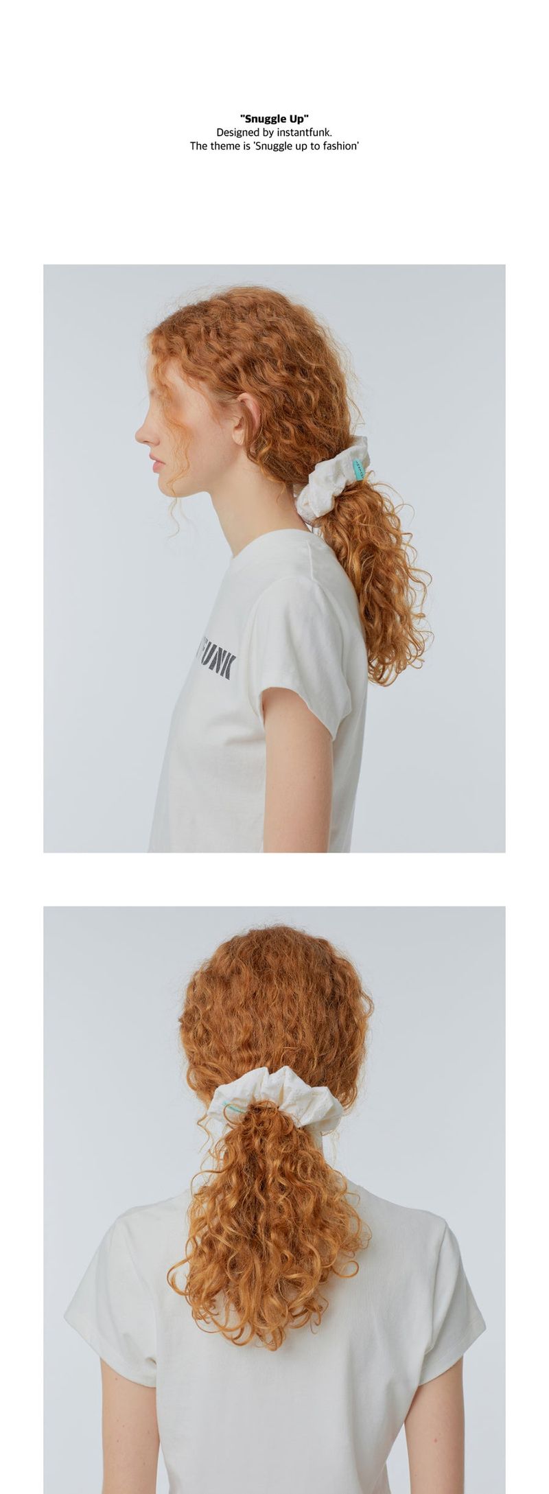 Lace hair scrunchie