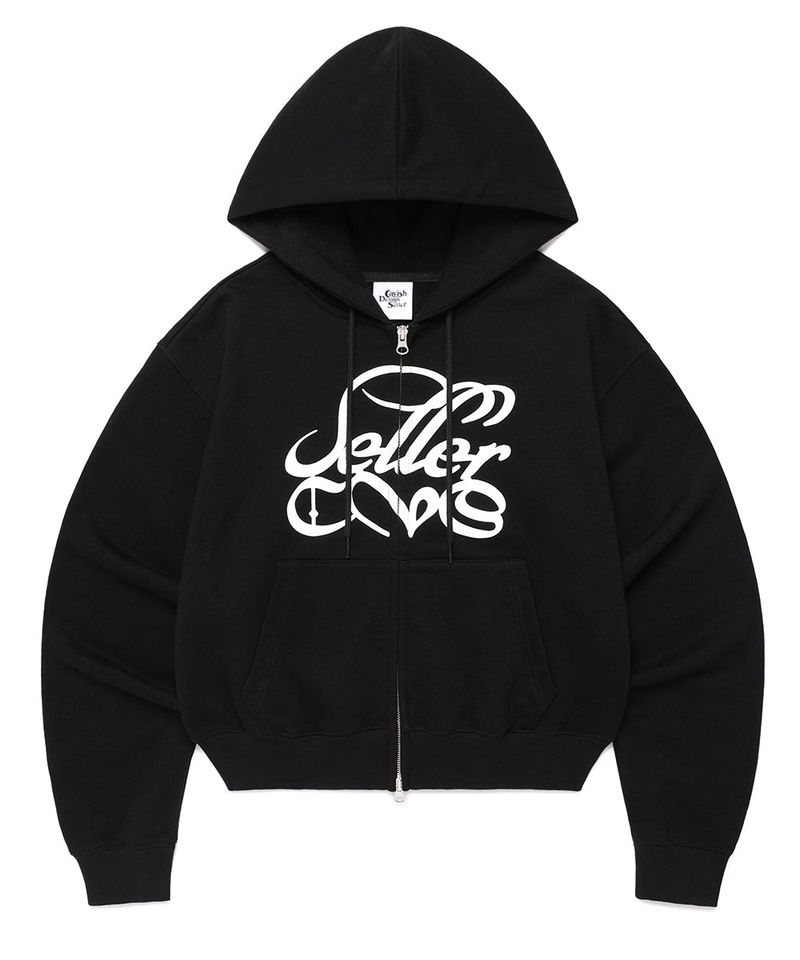 cavish（カビシ）の「W CLASSIC LOGO ZIP UP HOODIE BLACK(CV2EFFM482A)（Tops）」