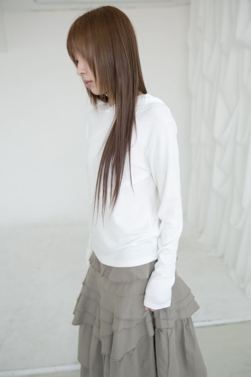 oblique cutting hood top(3colors)