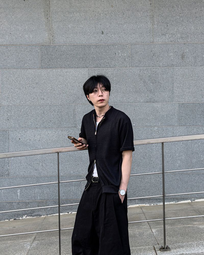 Rell Short Sleeve Knit Zip-Up