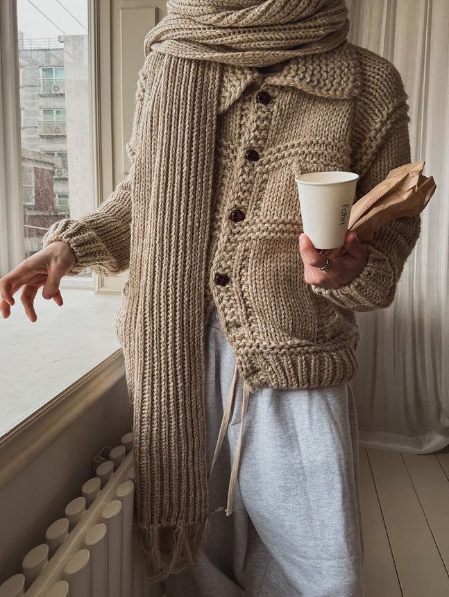 [wool20%] Ellie Bocashi weaving muffler
